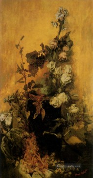  Blume Kunst - Stilleben mit Rosen Blume Hans Makart